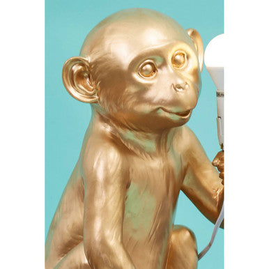 Orsina Monkey Table Lamp – Handcrafted Gold Finish Animal Decor