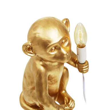 Orsina Monkey Table Lamp – Handcrafted Gold Finish Animal Decor