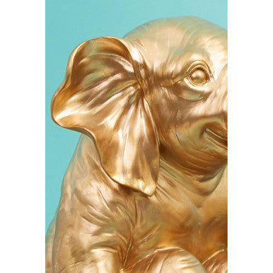 Orsina Elephant Table Lamp – Gold Sculptural Boho Animal Accent Light