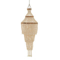 Orsina Palu Shell Pendant Shade – Large White and Amber Mosaic Light