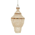 Orsina Palu Shell Pendant Shade – Natural White and Amber Mosaic