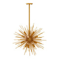 Orsina Spike Brass Starburst Pendant Light – Mid-Century Chandelier