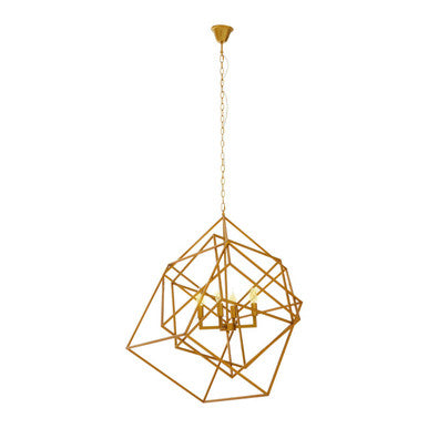 Orsina Kamara 4-Bulb Pendant Light – Minimalist Brass Finish Lighting