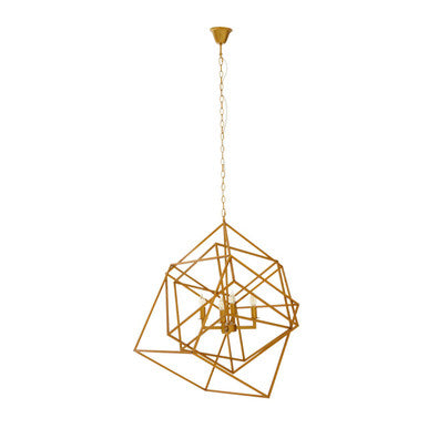 Orsina Kamara 4-Bulb Pendant Light – Minimalist Brass Finish Lighting