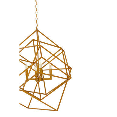 Orsina Kamara 4-Bulb Pendant Light – Minimalist Brass Finish Lighting