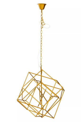 Orsina Kamara Six Bulb Pendant Light – Brass Finish Modern Chandelier