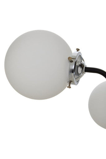 Orsina Abira 16-Arm Pendant Light – Black & Chrome Modern Chandelier