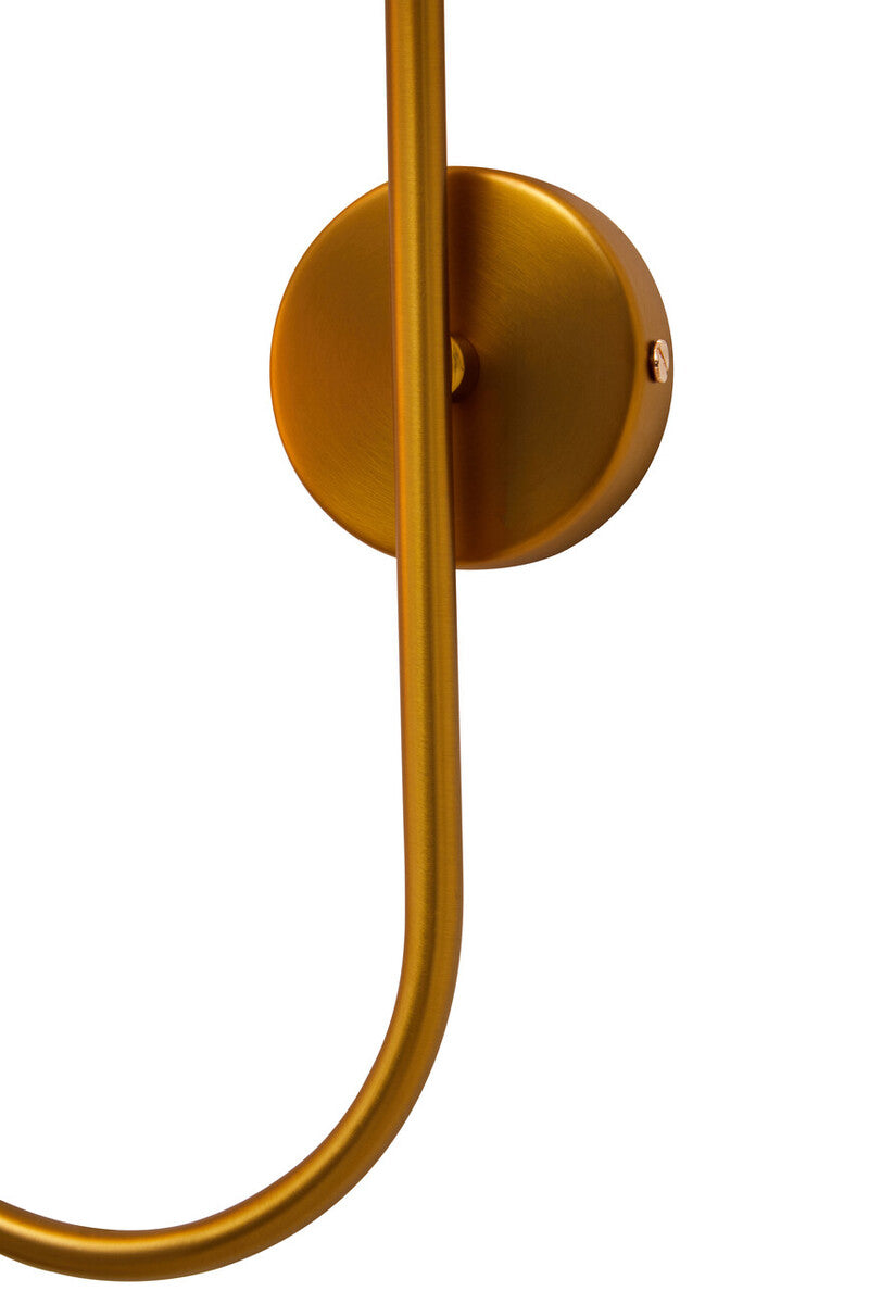 Orsina Abira Modern Wall Light – Four White Glass Globe Sconce