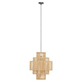 Orsina Lapiz Bamboo Pendant Light – 5-Tier Handcrafted Coastal Chandelier