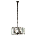 Orsina Babylon 6-Light Modern Chandelier – Matte Black & Glass