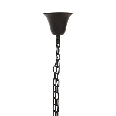 Orsina Babylon Large Black Chandelier – 12 Light Glass Pendant Light