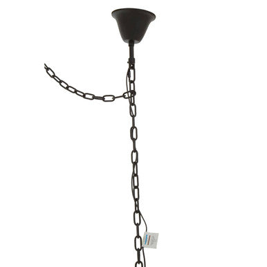 Orsina Babylon 12-Light Crystal Pendant – Matte Black Rectangular Light
