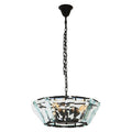 Orsina Babylon 5-Light Small Pendant Light | Black Geometric Metal