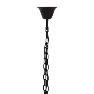 Orsina Babylon 5-Light Small Pendant Light | Black Geometric Metal