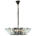 Orsina Babylon 8-Light Large Pendant Light | Matte Black & Glass