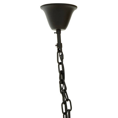 Orsina Babylon 7-Light Glass Pendant Light | Iron Frame Chandelier