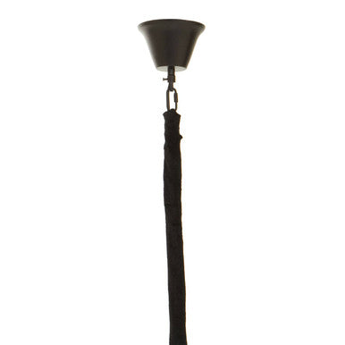 Orsina Babylon Black Crystal 6-Light Pendant Light | Geometric Iron