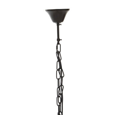Orsina Babylon 6-Light Crystal Pendant Light | Forged Iron & Silver