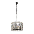Orsina Babylon 5-Light Crystal Pendant Light | Iron & Glass Chandelier