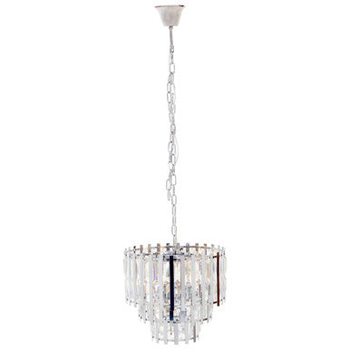 Orsina Babylon 8-Bulb Crystal Chandelier – Polished Chrome Finish