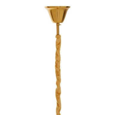 Orsina Babylon Gold Chandelier – 4-Bulb Crystal Glass Light Fixture