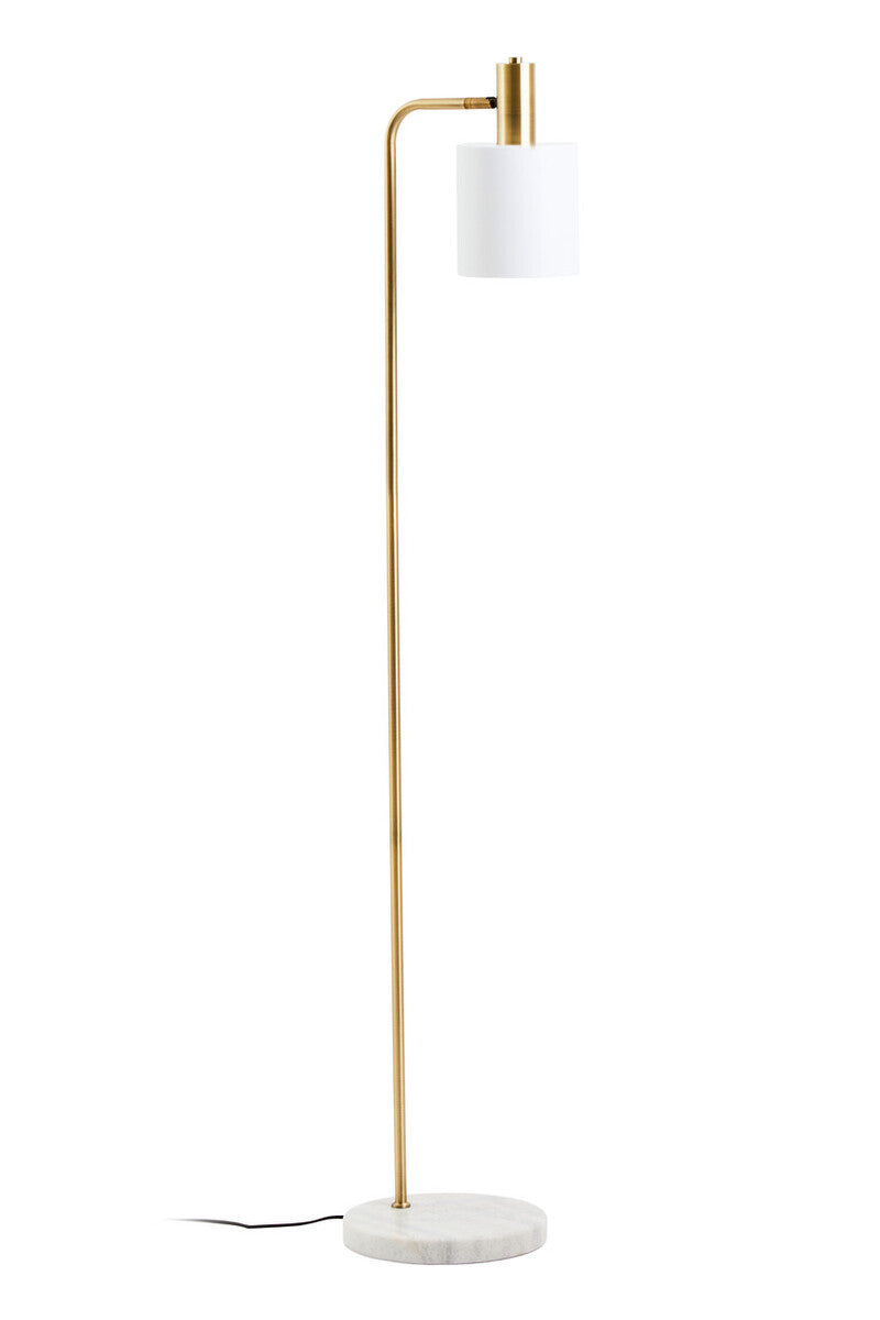 Orsina Newton White Marble and Gold Floor Lamp – Modern Luxury Lighting