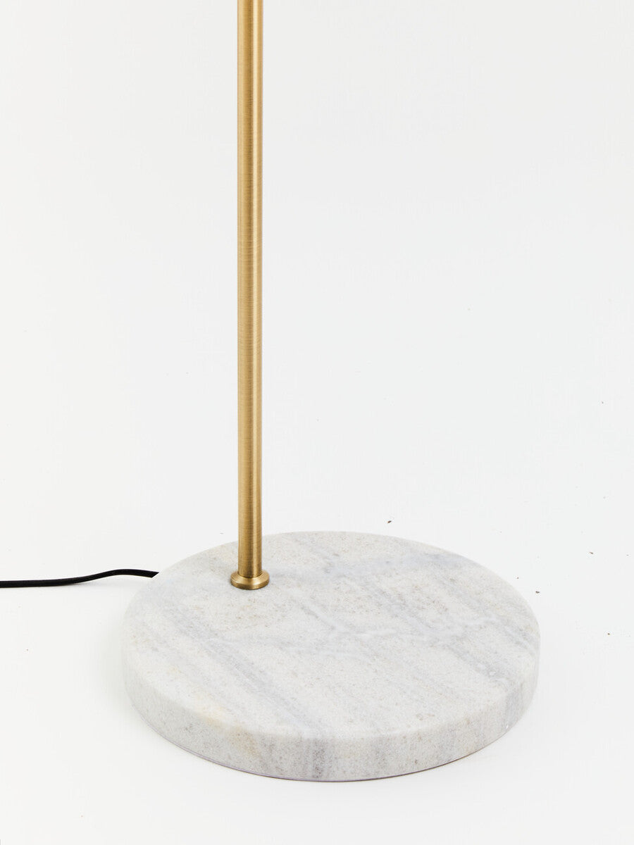 Orsina Newton White Marble and Gold Floor Lamp – Modern Luxury Lighting