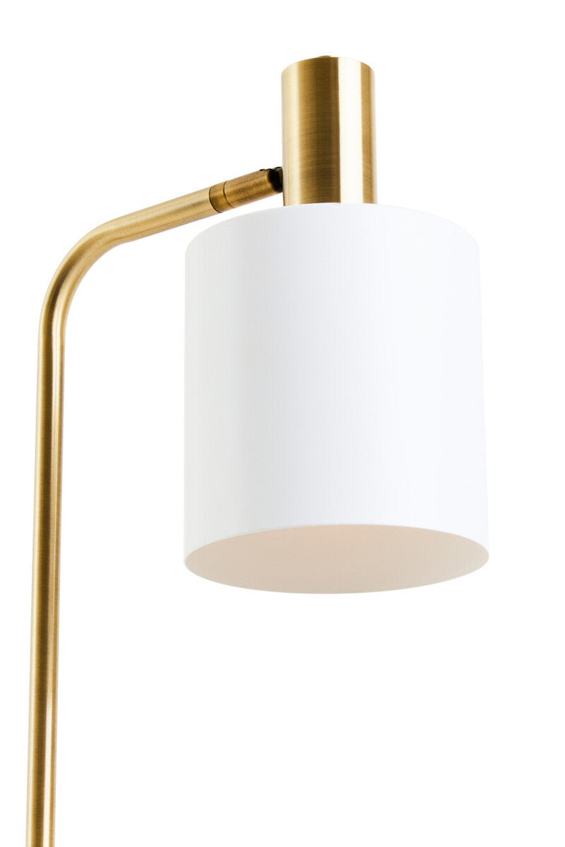 Orsina Newton White Marble and Gold Floor Lamp – Modern Luxury Lighting