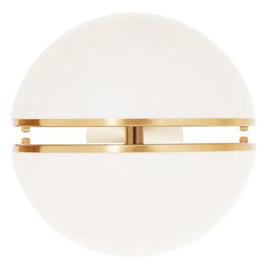 Orsina Abira Brushed Brass Ball Wall Light | Modern Dual Sphere Sconce