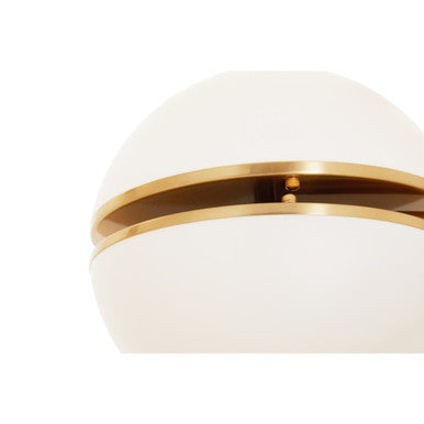 Orsina Abira Brushed Brass Ball Wall Light | Modern Dual Sphere Sconce