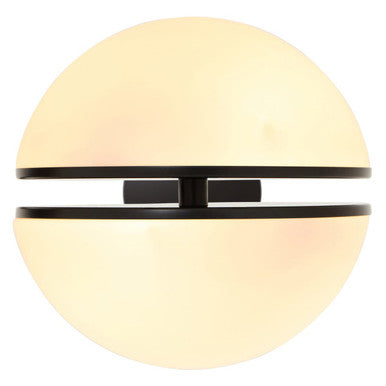 Orsina Abira Matt Black Ball Wall Light – Modern Geometric Sconce