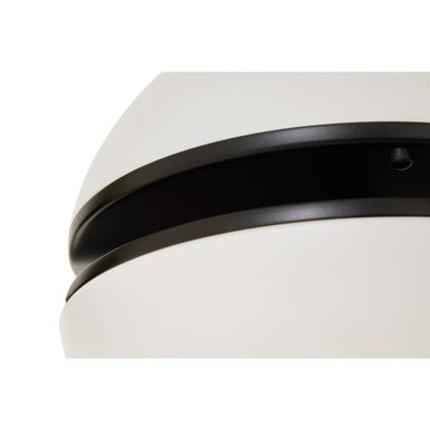 Orsina Abira Matt Black Ball Wall Light – Modern Geometric Sconce