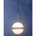 Orsina Abira Brushed Brass Pendant Light | Modern Dual Sphere Design
