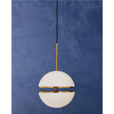 Orsina Abira Brushed Brass Pendant Light | Modern Dual Sphere Design