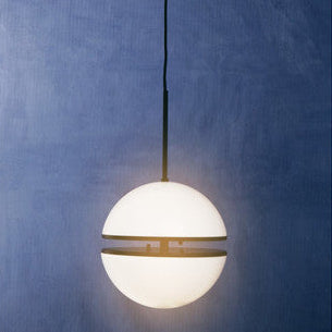 Orsina Abira Matt Black Pendant Light – Modern Two-Sphere Acrylic Lamp
