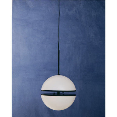 Orsina Abira Matt Black Pendant Light – Modern Two-Sphere Acrylic Lamp