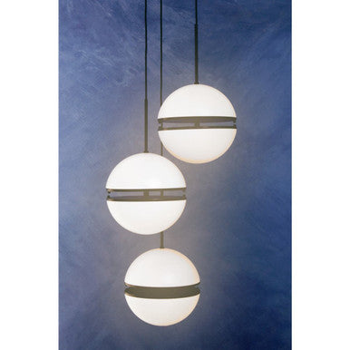 Orsina Abira 3-Ball Matte Black Pendant Light | Modern Metal Lighting