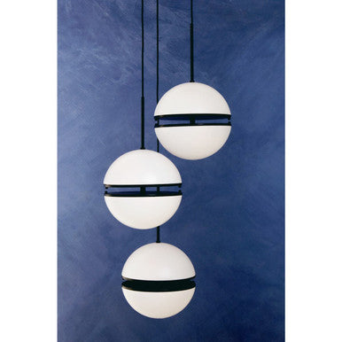 Orsina Abira 3-Ball Matte Black Pendant Light | Modern Metal Lighting