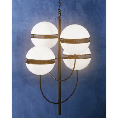 Orsina Abira 4-Ball Pendant Light – Matte Black Modern Metal Lamp