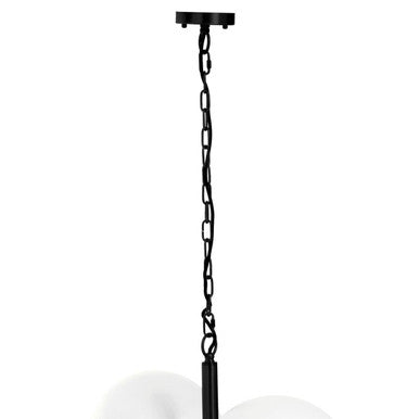 Orsina Abira 4-Ball Pendant Light – Matte Black Modern Metal Lamp