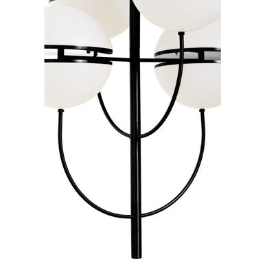 Orsina Abira 4-Ball Pendant Light – Matte Black Modern Metal Lamp