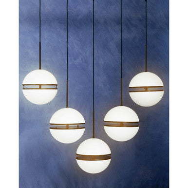 Orsina Abira 5-Ball Matte Black Pendant Light | Modern Metal Chandelier