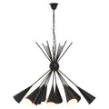 Orsina Yara Matte Black Sputnik Pendant Light | Mid-Century Chandelier