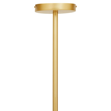 Orsina Abira 15-Arm Gold Pendant Light | Brown Glass Bubble Chandelier