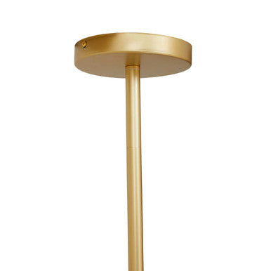 Orsina Abira 6-Arm Gold Pendant Light | Molecular Glass Chandelier