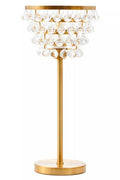 Orsina Hutchinson Crystal Table Lamp – Gold Metal Bedside Lighting