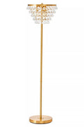 Orsina Hutchinson Crystal Floor Lamp | Gold Metal Glamour Lighting