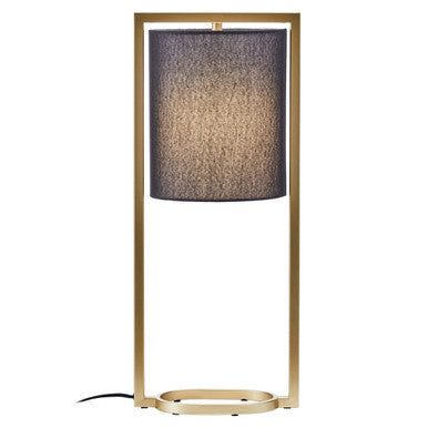 Orsina Lara Table Lamp – Modern Gold Metal Frame with Black Shade