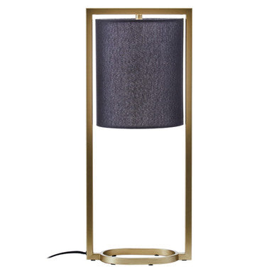 Orsina Lara Table Lamp – Modern Gold Metal Frame with Black Shade