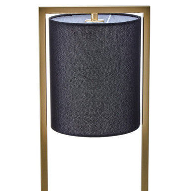 Orsina Lara Table Lamp – Modern Gold Metal Frame with Black Shade